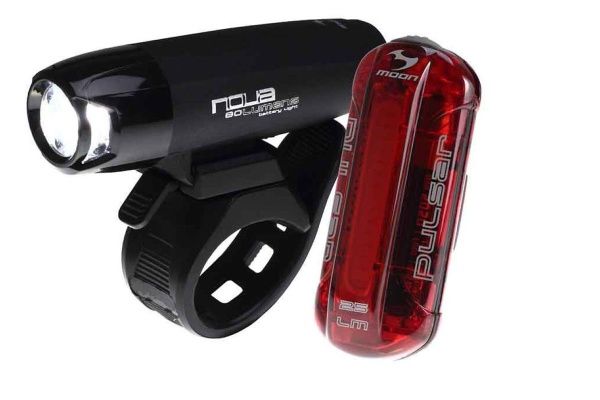 Комплект фонарей Moon Nova и Pulsar (передний + задний)